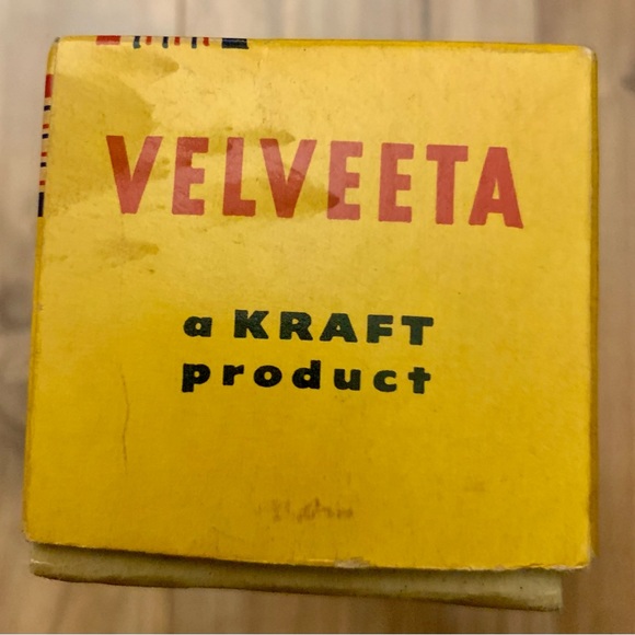 Vintage KRAFT VELVEETA CHEESE 2 lb. Cardboard Box Chicago IL 50’s 60’s - Picture 6 of 7